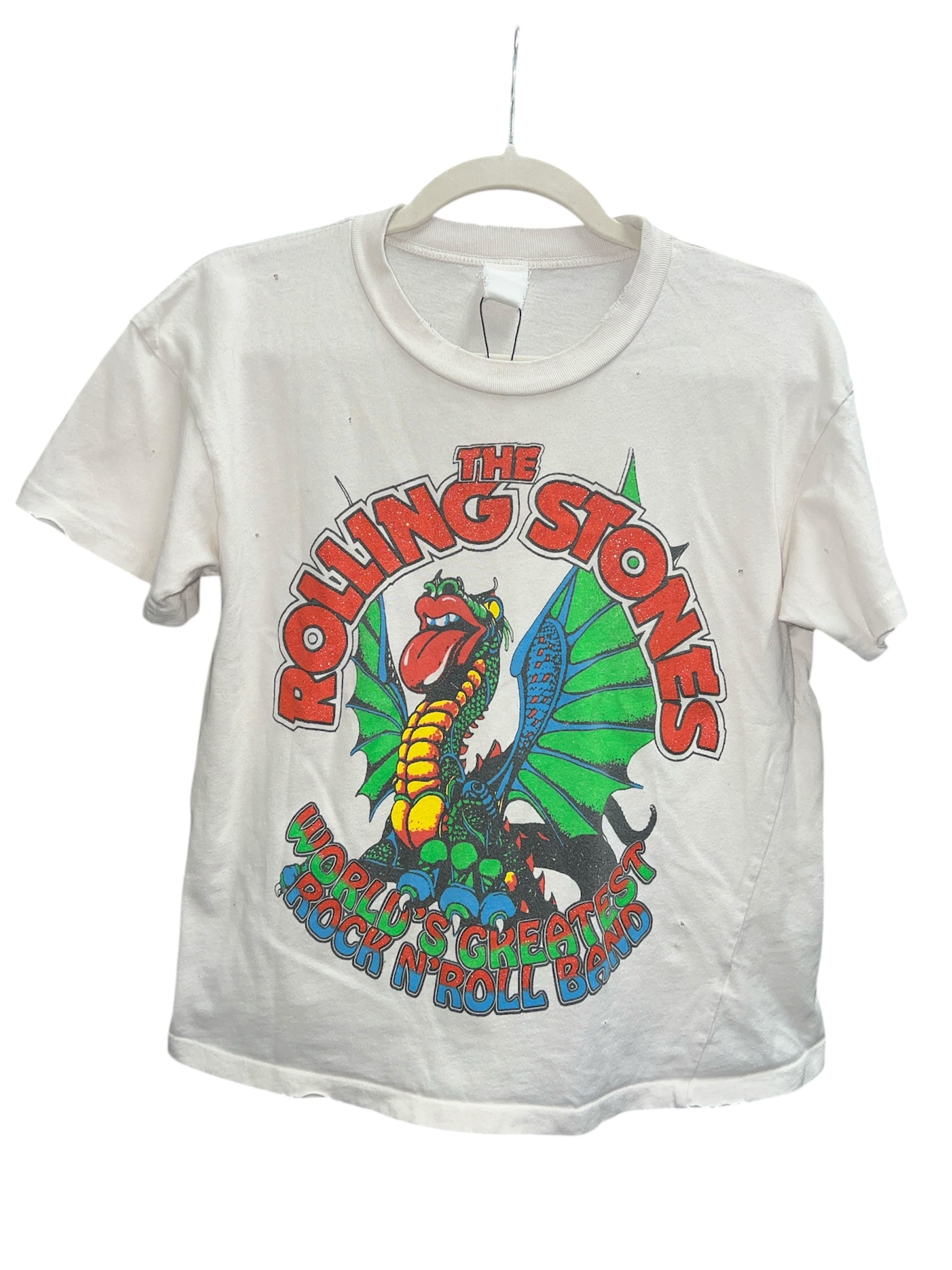 MadeWorn Rolling Stones Greatest Rock N' Roll Band Crop Tee