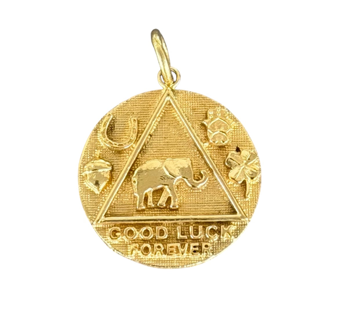 Vintage 14KT Gold Good Luck Charm