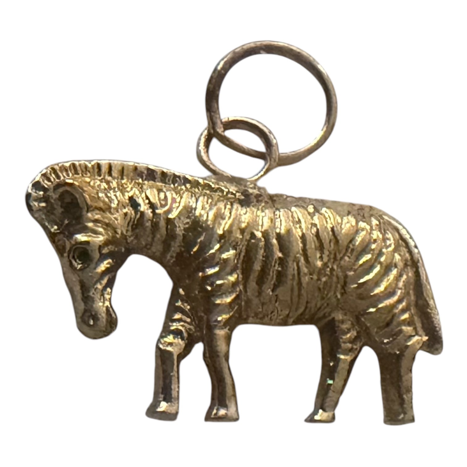 Vintage 14KT Gold Zebra Charm