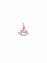S.Row Designs 14KT Rose Gold Diamond Lips Charm