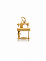 Vintage 14KT Gold Articulating Sewing Machine Charm