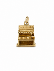 Vintage 14KT Gold Articulating Cash Register Charm