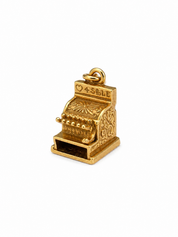 Vintage 14KT Gold Articulating Cash Register Charm