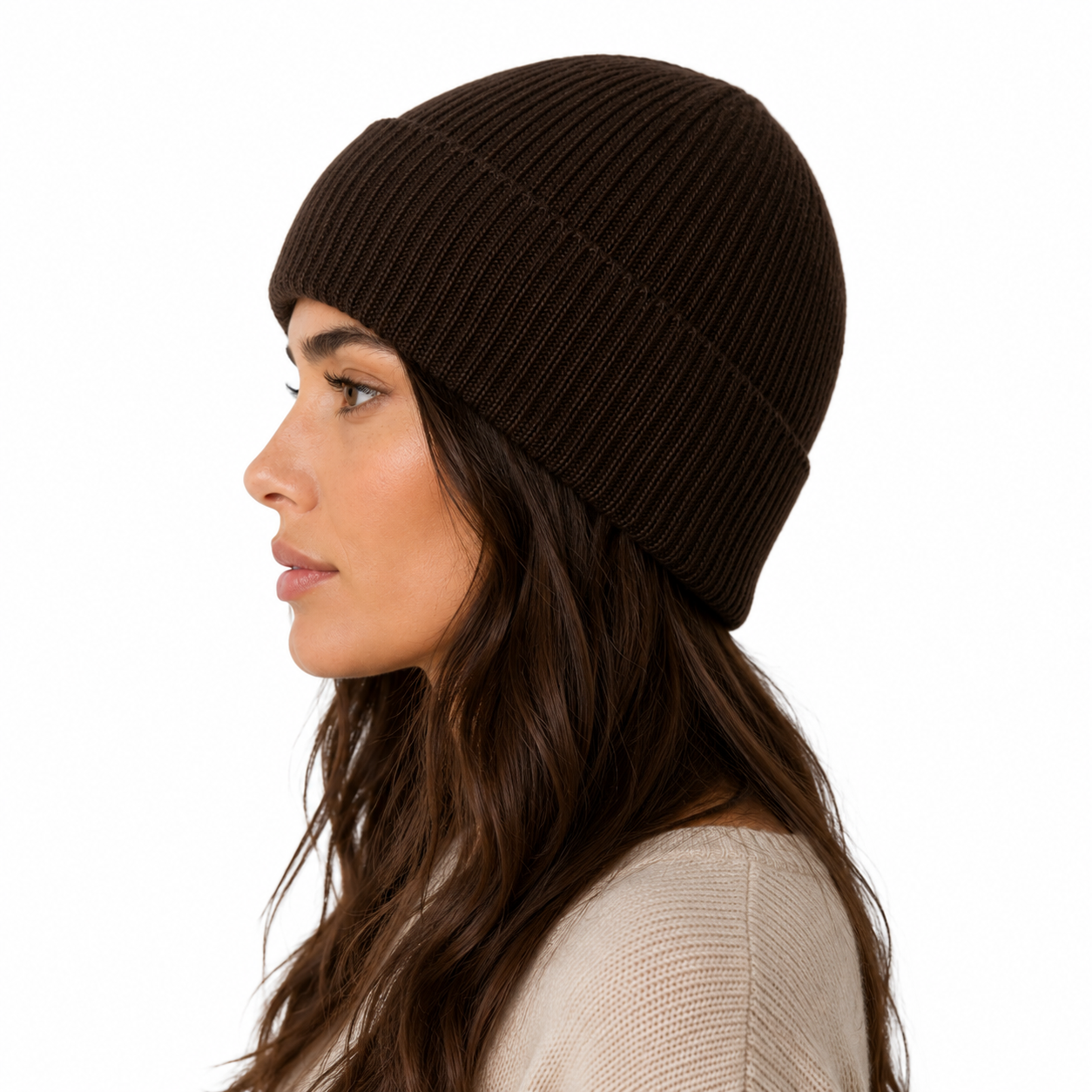 White + Warren Cashmere Plush Rib Beanie