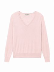White + Warren Linen Blend V-Neck