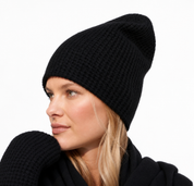 White + Warren Cashmere Waffle Beanie