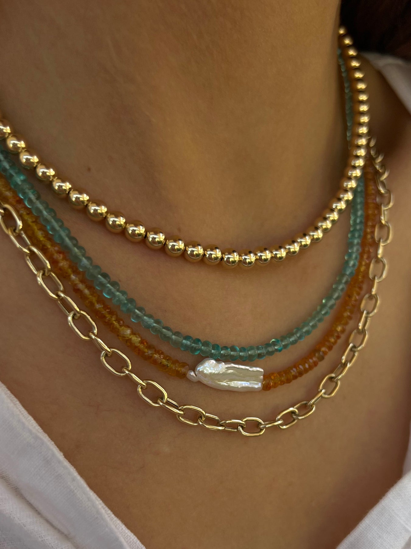 Karen Lazar Design 5MM Signature Beaded Necklace
