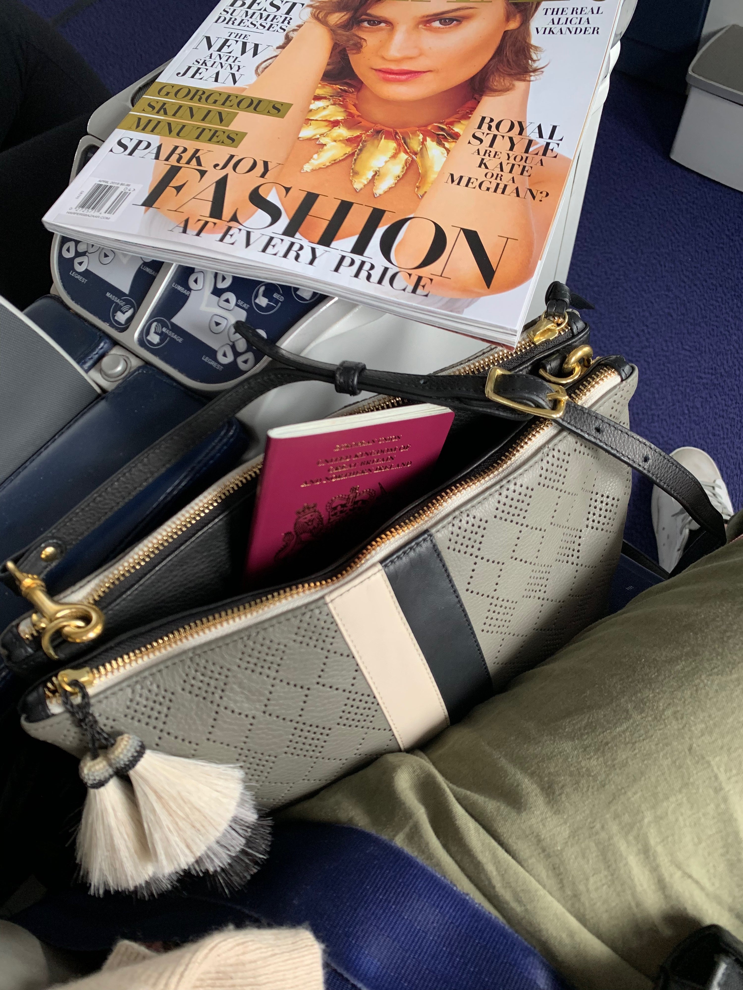 Kempton Harford Double Zip Crossbody in Storm Grey