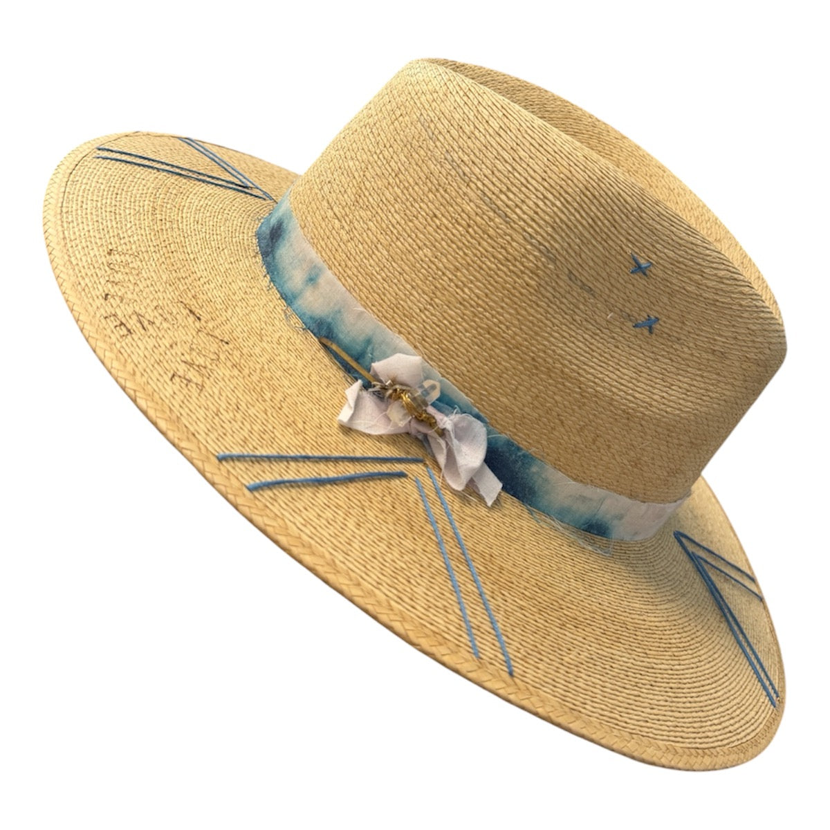 Un Pueblo Straw Hat -  Crystal Blues