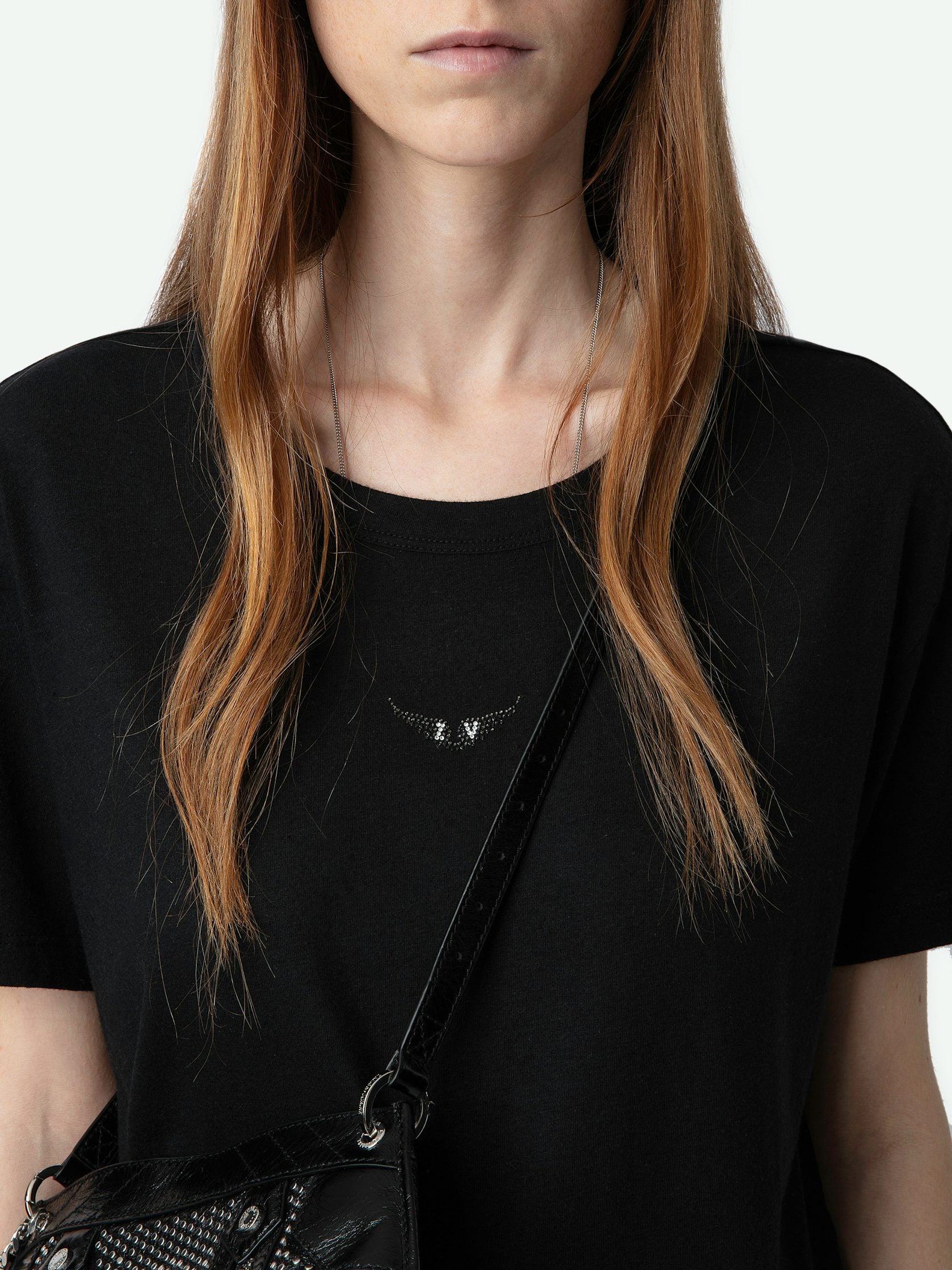 Zadig & Voltaire Marta Diamante Wings Tee Shirt