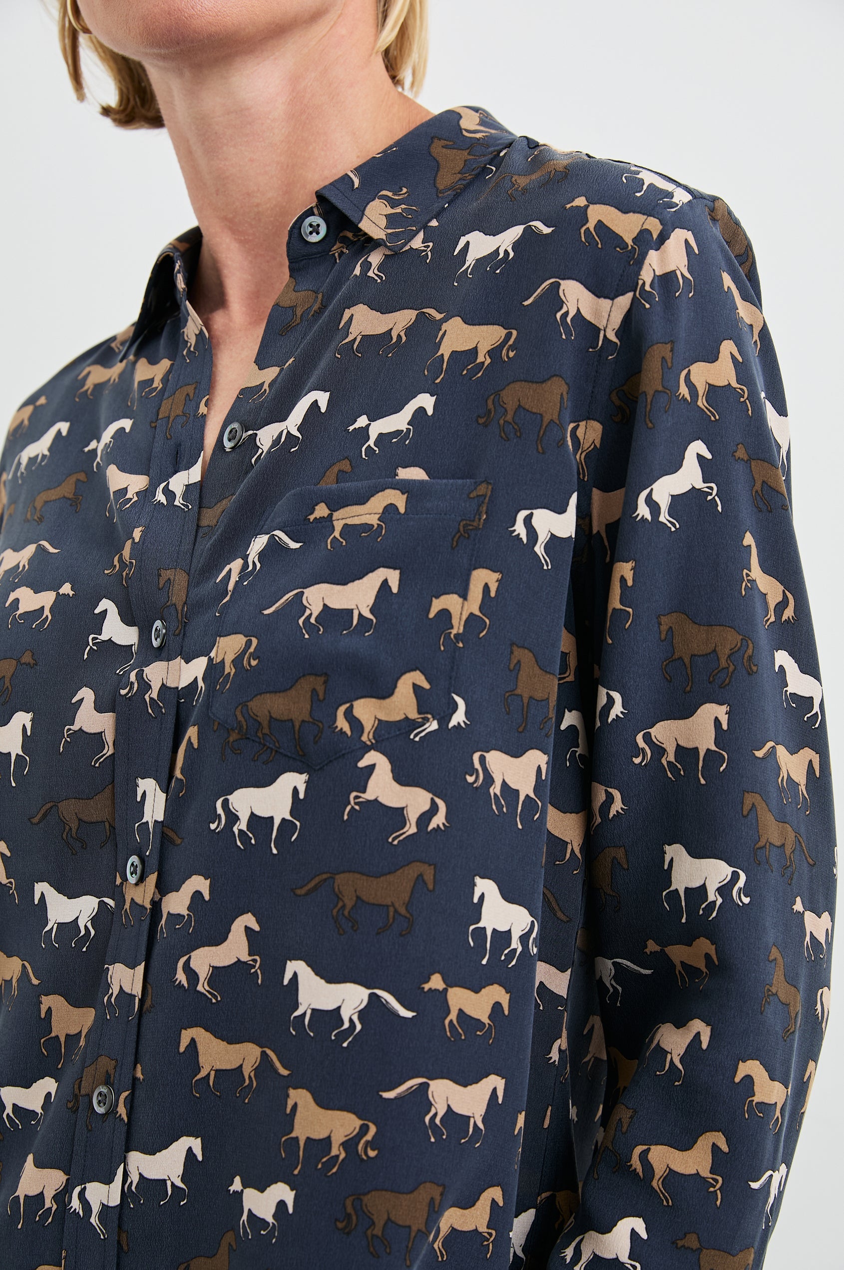 Rails Kate Shirt in Horses