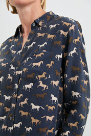 Rails Kate Shirt in Horses