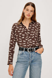 Rails Kate Shirt in Ivory Horses
