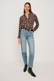 Rails Kate Shirt in Ivory Horses
