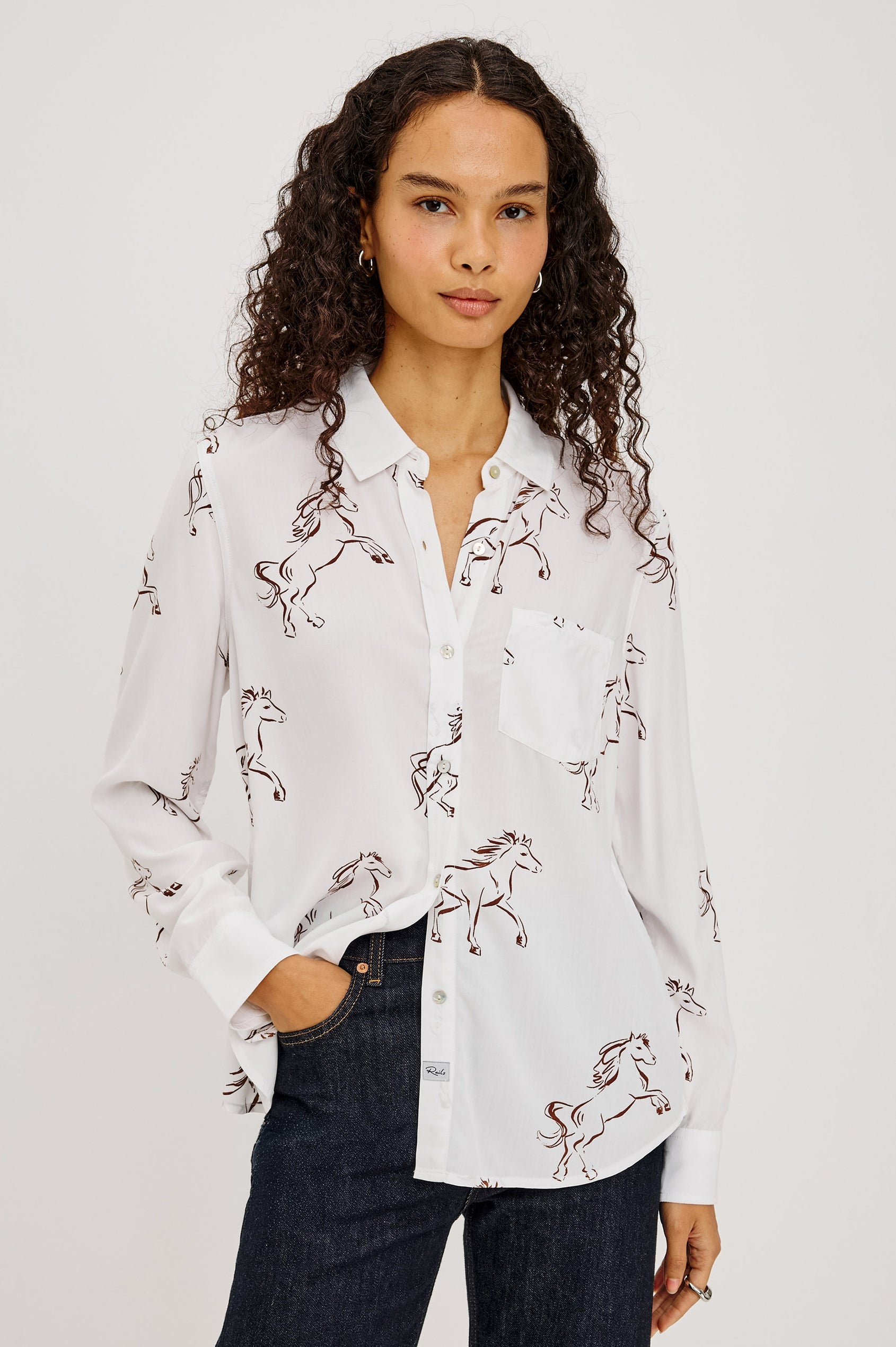Rails Kathryn Shirt in Brown Stallion