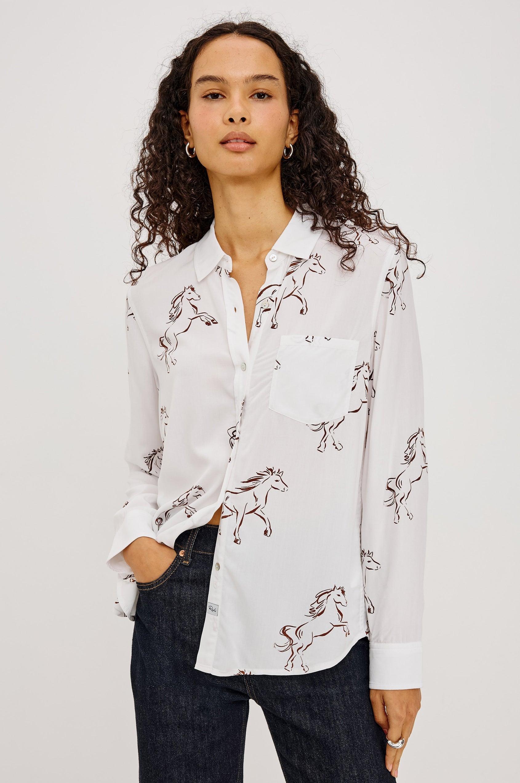 Rails Kathryn Shirt in Brown Stallion
