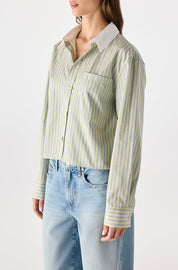 AMO Ruth Crop Shirt In Thistle