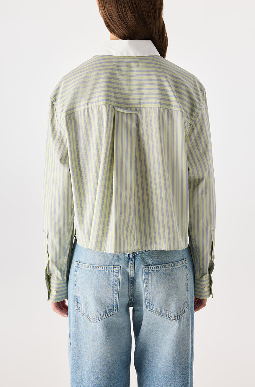 AMO Ruth Crop Shirt In Thistle