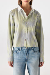 AMO Ruth Crop Shirt In Thistle
