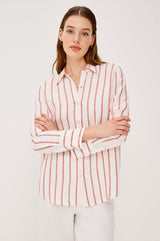 Rails Knox Shirt in Scarlet Ivory