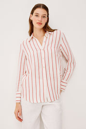 Rails Knox Shirt in Scarlet Ivory