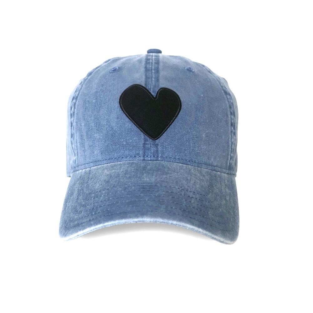 Kerri Rosenthal Baseball Imperfect Heart Hat in Denim