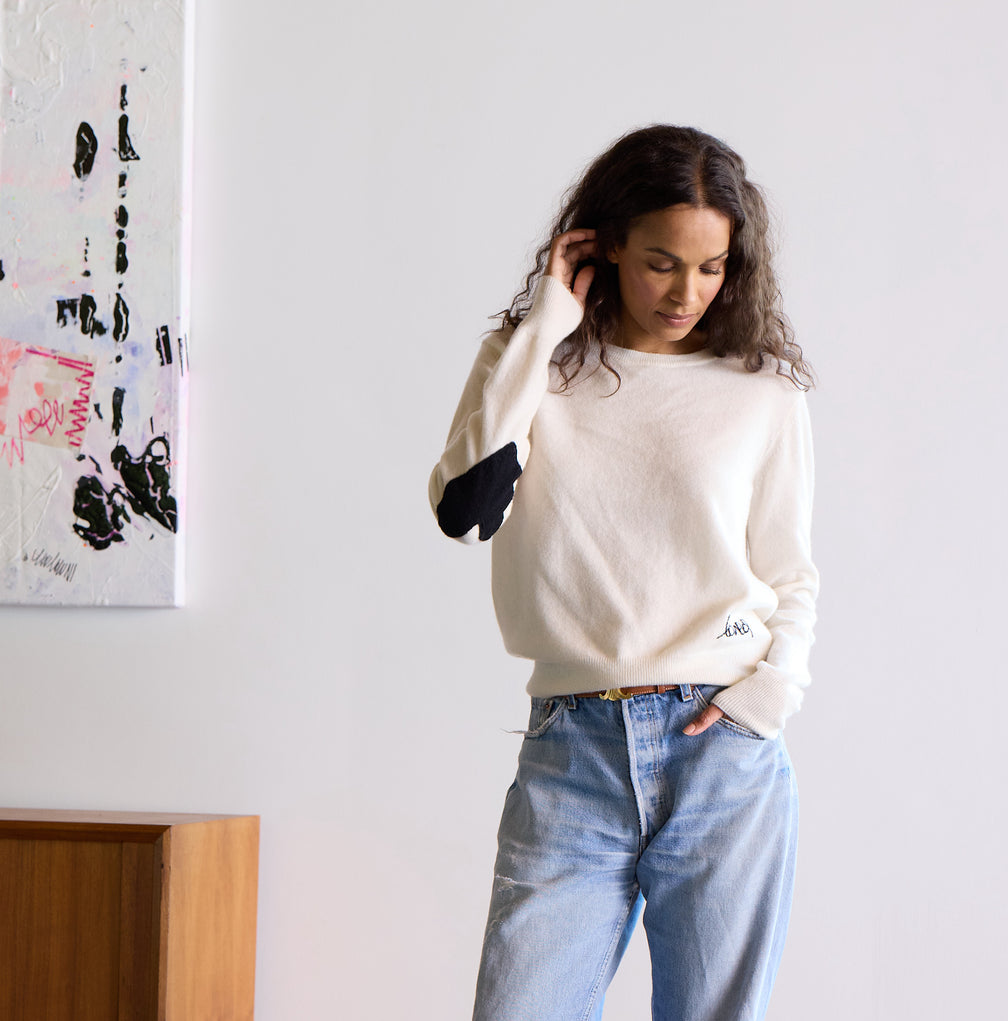 Kerri Rosenthal Patchwork Pullover Sweater