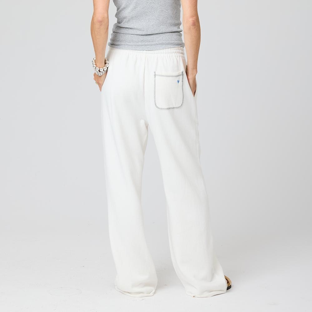 Kerri Rosenthal Weekend Barb Sweatpants in White