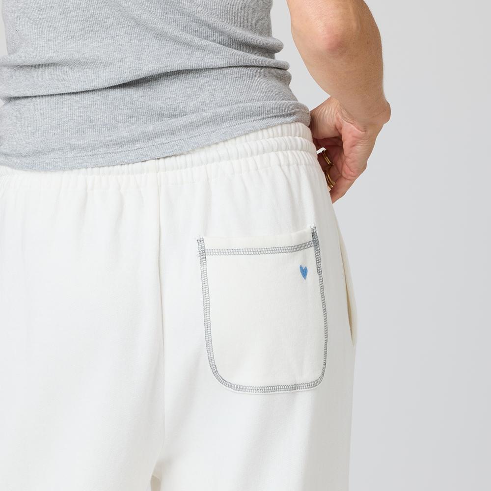 Kerri Rosenthal Weekend Barb Sweatpants in White