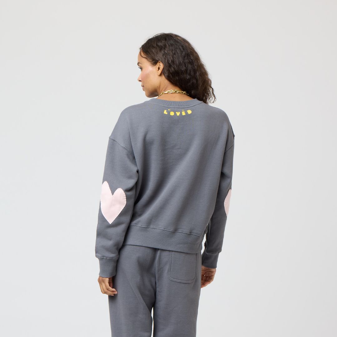 Kerri Rosenthal Boyfriend Patchwork Sweatshirt