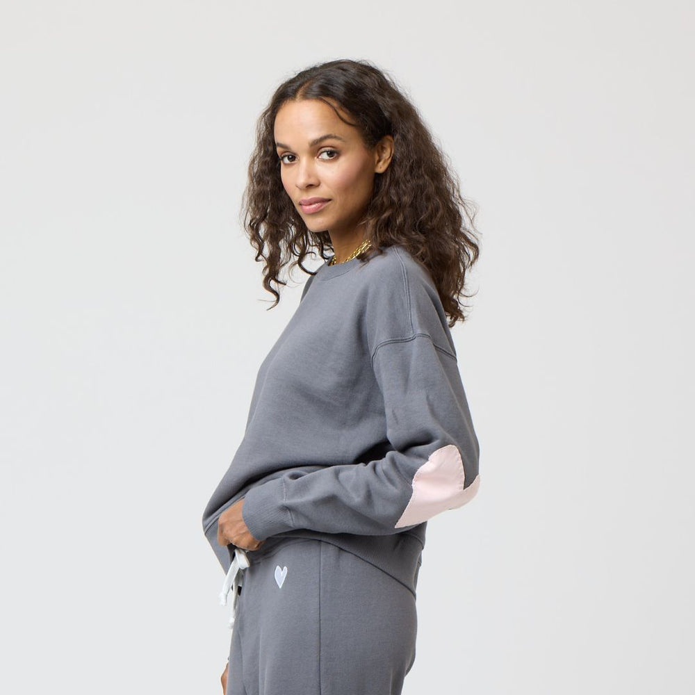 Kerri Rosenthal Boyfriend Patchwork Sweatshirt