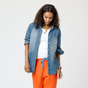 Kerri Rosenthal Lightweight Denim Shirt