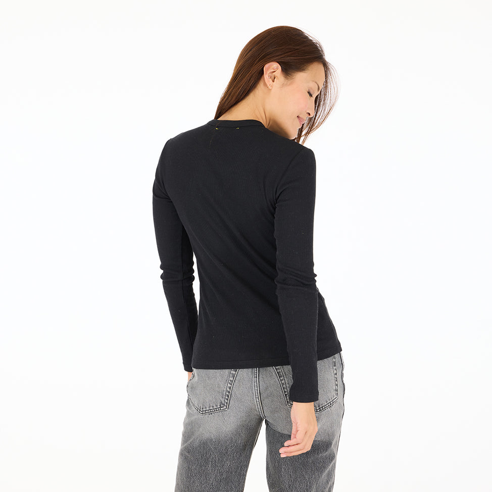 Kerri Rosenthal Long Sleeve Rib Tee