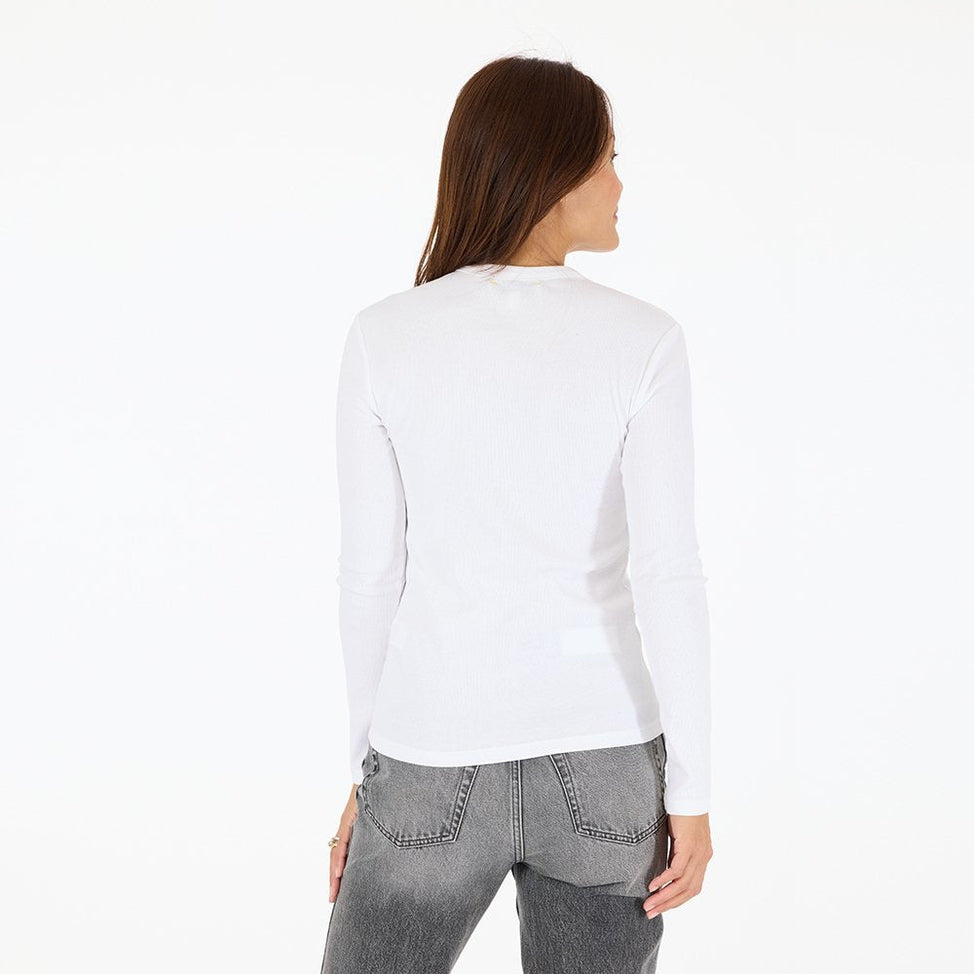 Kerri Rosenthal Long Sleeve Rib Tee