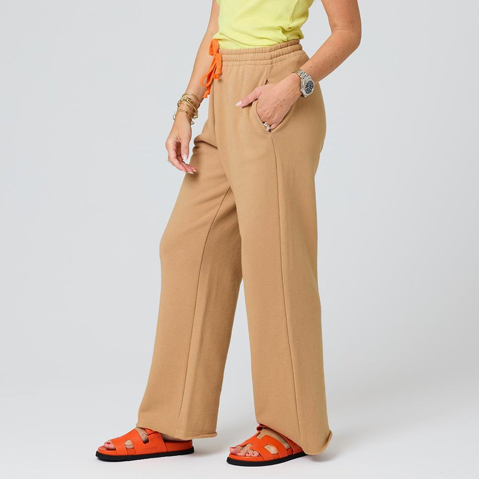 Kerri Rosenthal Weekend Barb Sweatpants in Camel