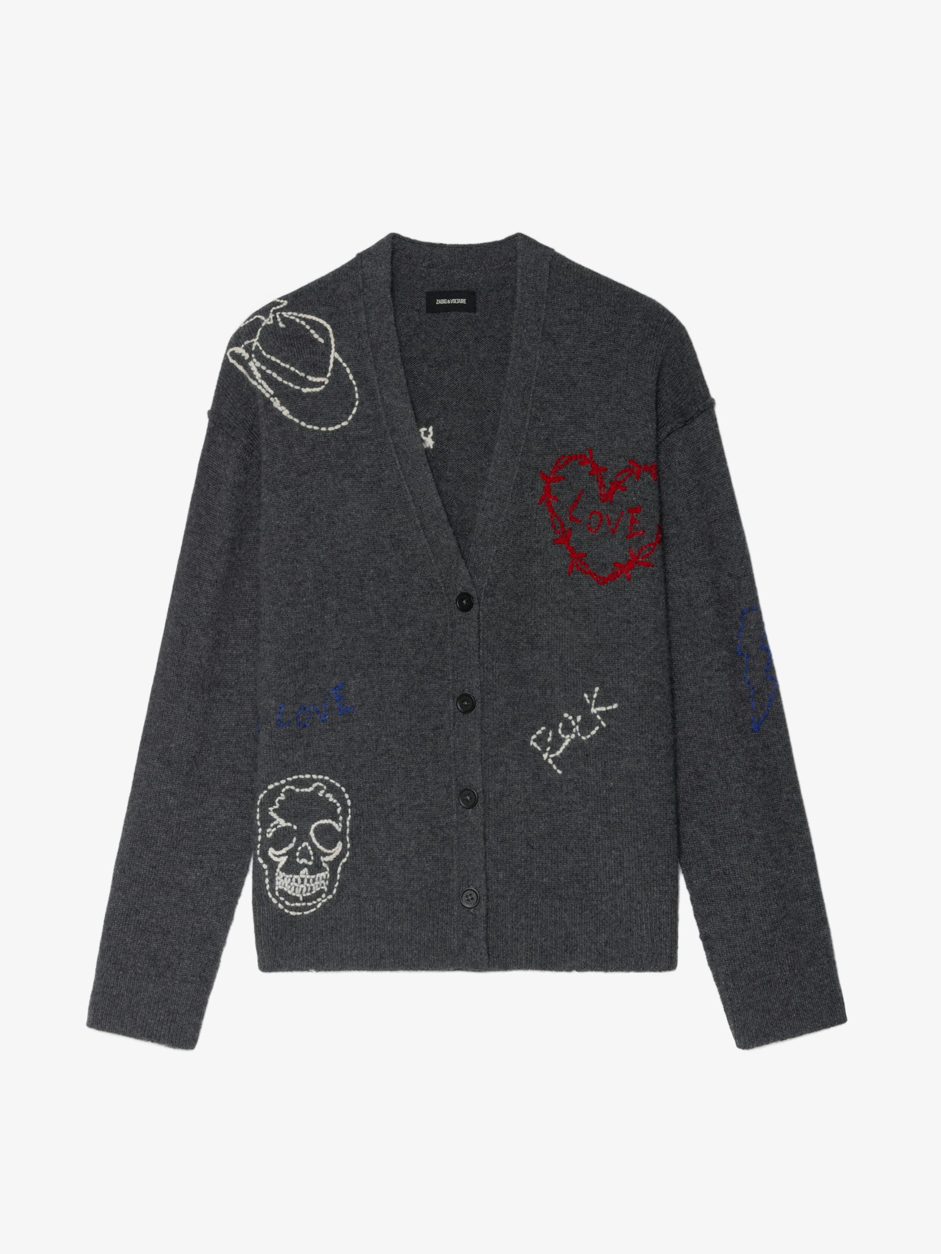 Zadig Mirkaz West Graph Cashmere Cardigan
