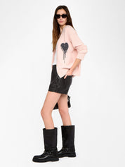 Zadig & Voltaire Mirkaz WS Flowing Heart Sweater
