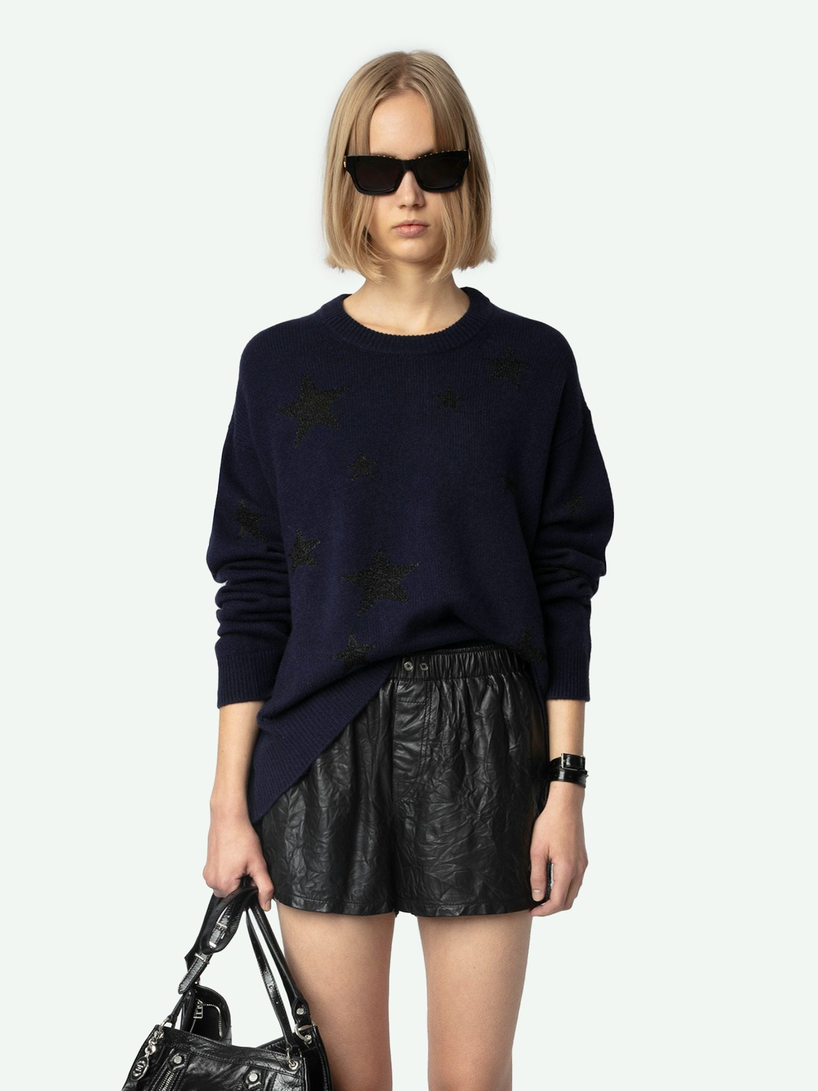Zadig & Voltaire Markus Lurex Stars Cashmere Sweater