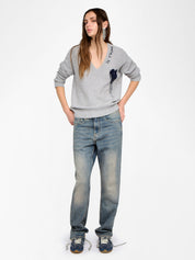 Zadig & Voltaire Mikyz WS Flowing Heart Sweater