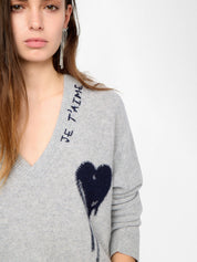 Zadig & Voltaire Mikyz WS Flowing Heart Sweater