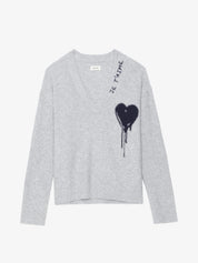 Zadig & Voltaire Mikyz WS Flowing Heart Sweater