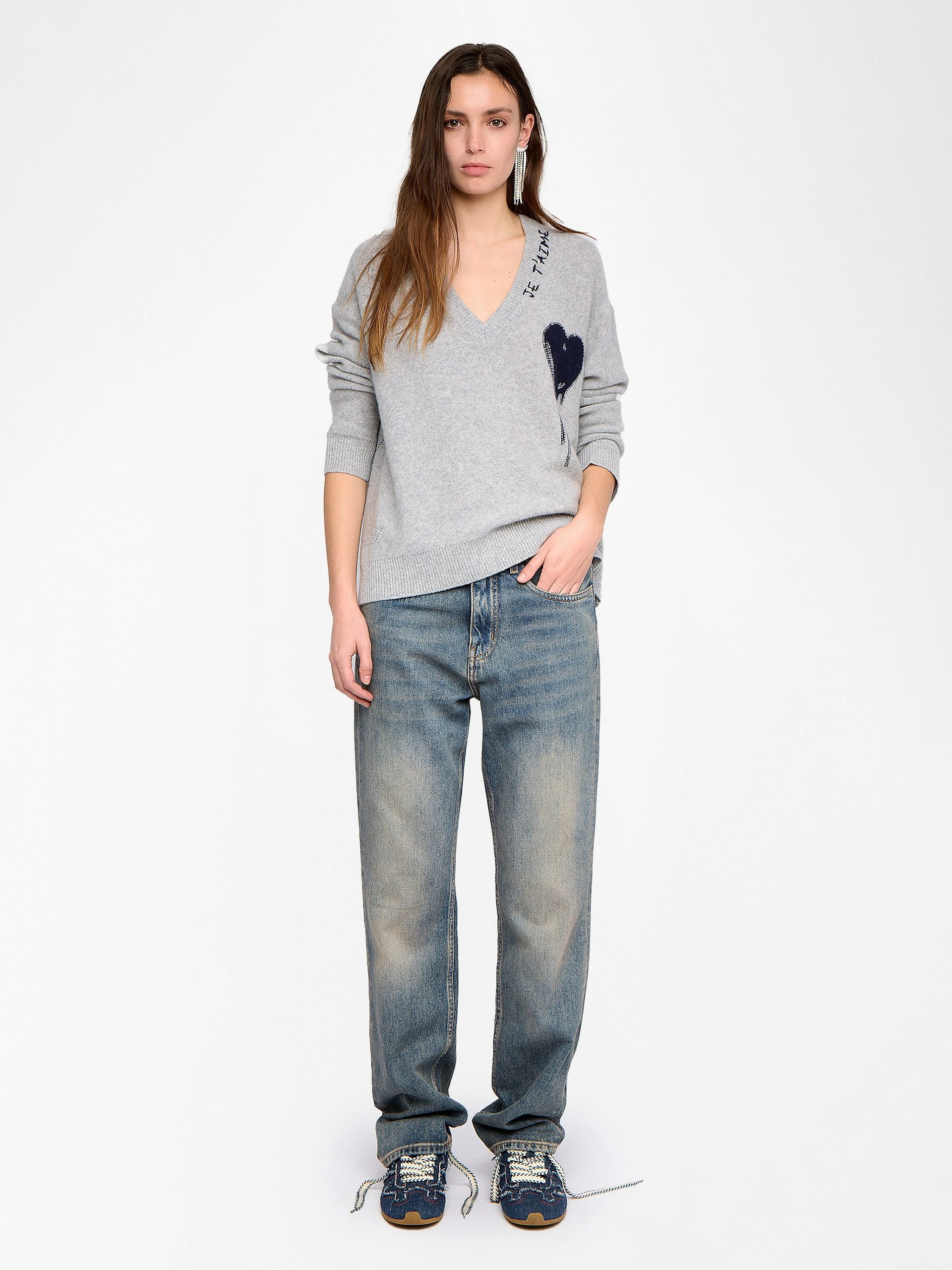 Zadig & Voltaire Mikyz WS Flowing Heart Sweater