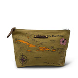 Kempton Vintage Map Print Canvas Pouch