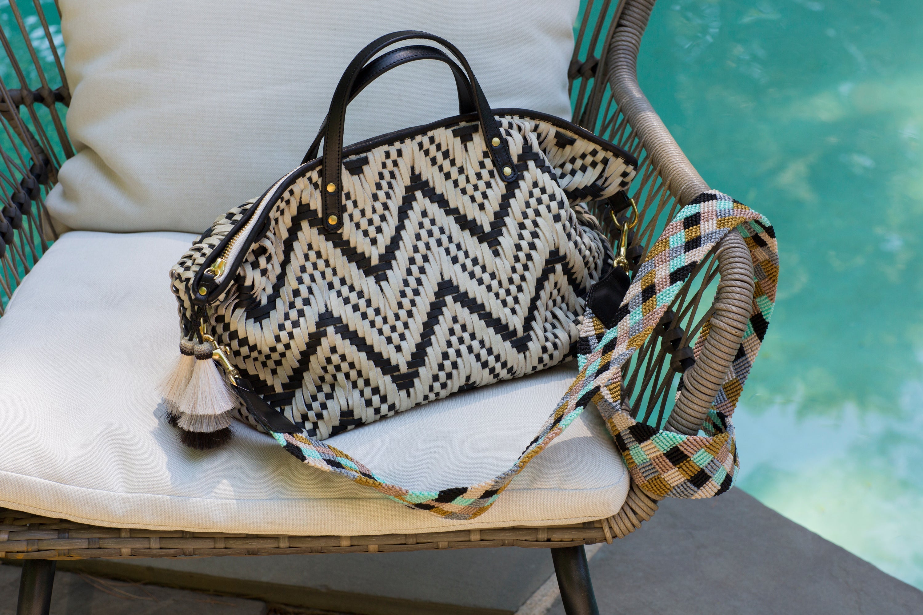 Kempton Woven B+W Devon Holdall