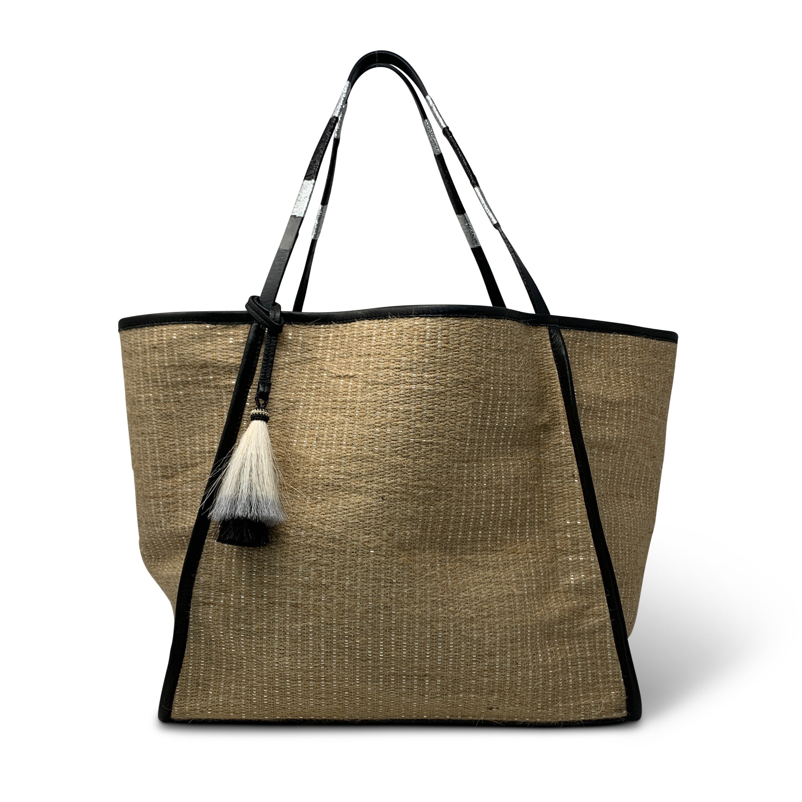 Kempton & Co Metallic Jute Taunton Tote