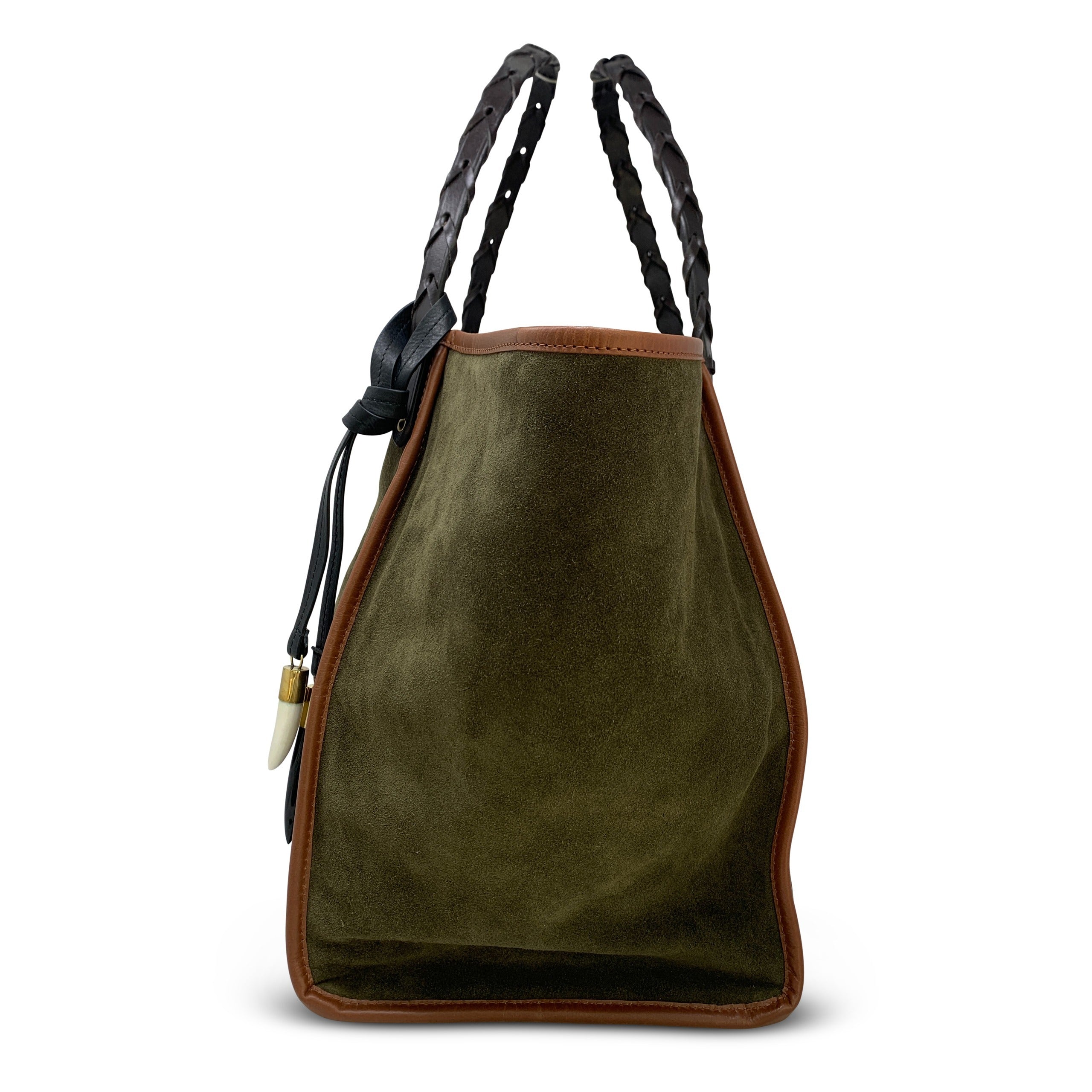 Kempton & Co Olive Suede Taunton Tote