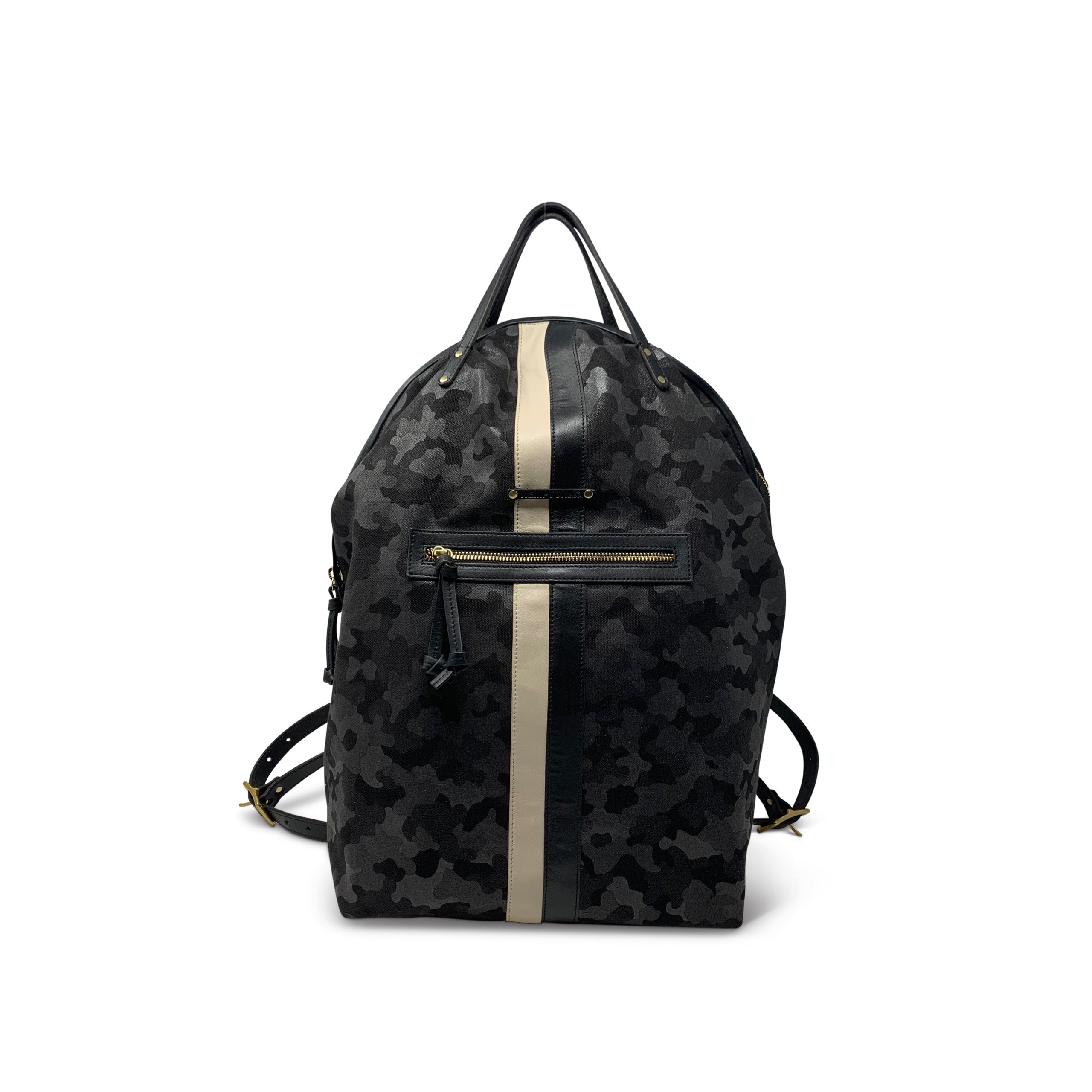 Kempton Black Camo Canvas Backpack