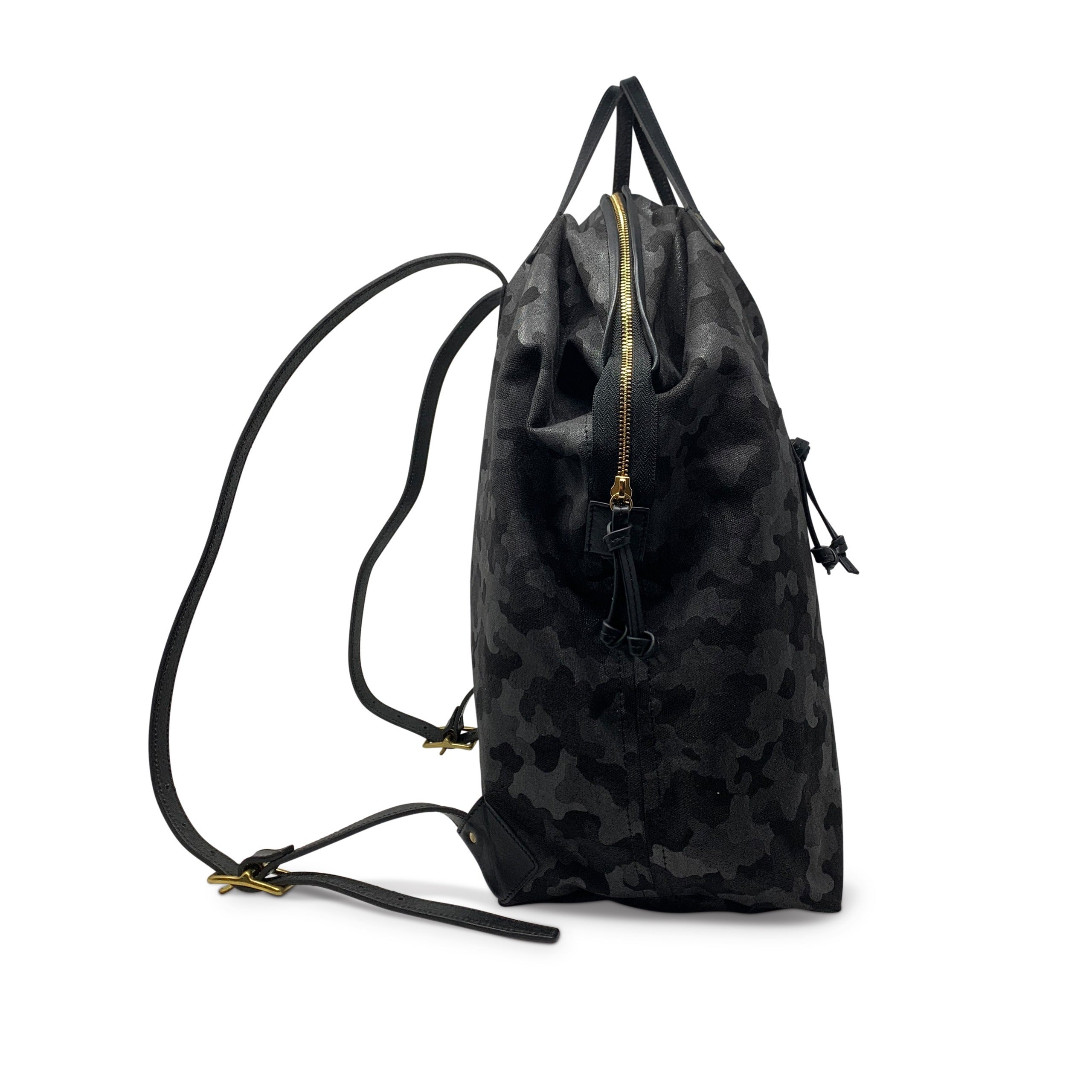 Kempton Black Camo Canvas Backpack