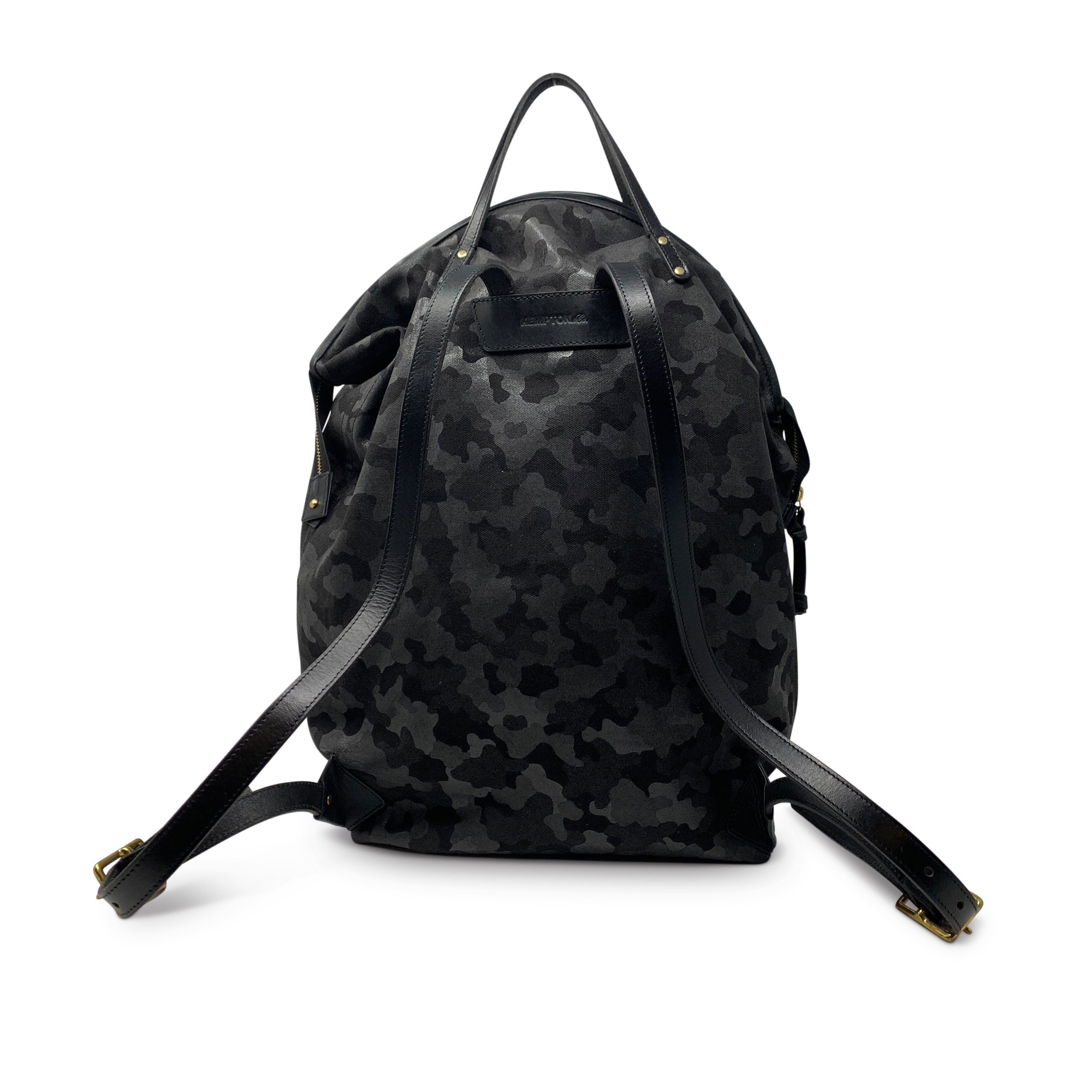 Kempton Black Camo Canvas Backpack