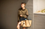 Kempton & Co Metallic Jute Taunton Tote